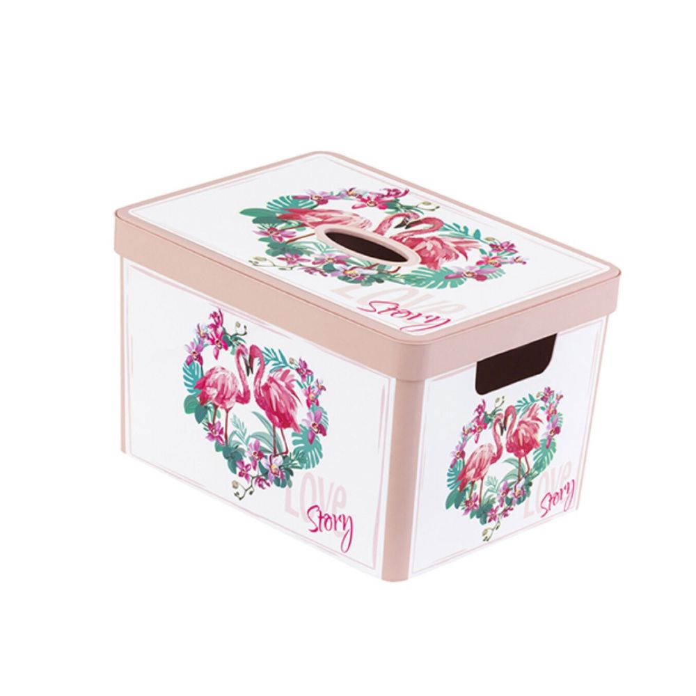 Herevin Decorated Box Flamingo, 161490-011
