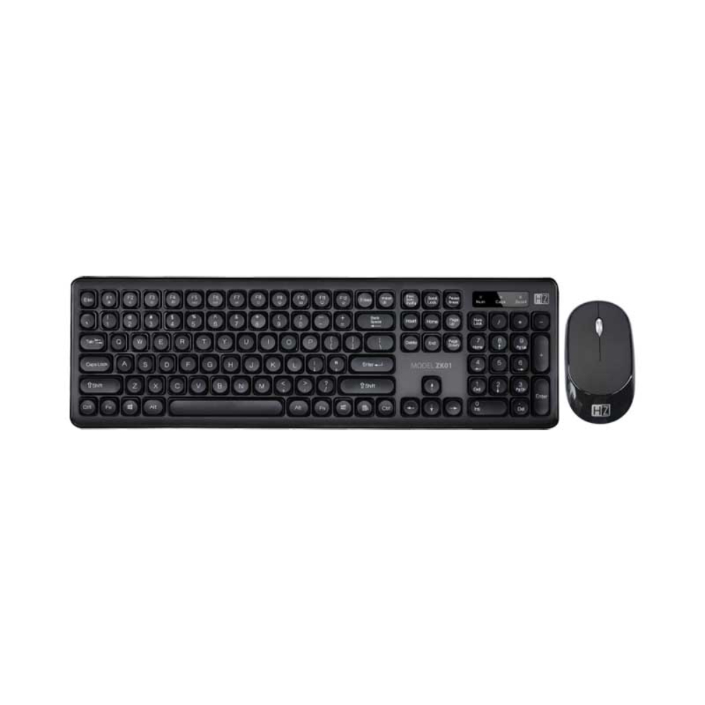 Heatz Wireless Combo Keyboard And Mouse Black, XXX-ZK01