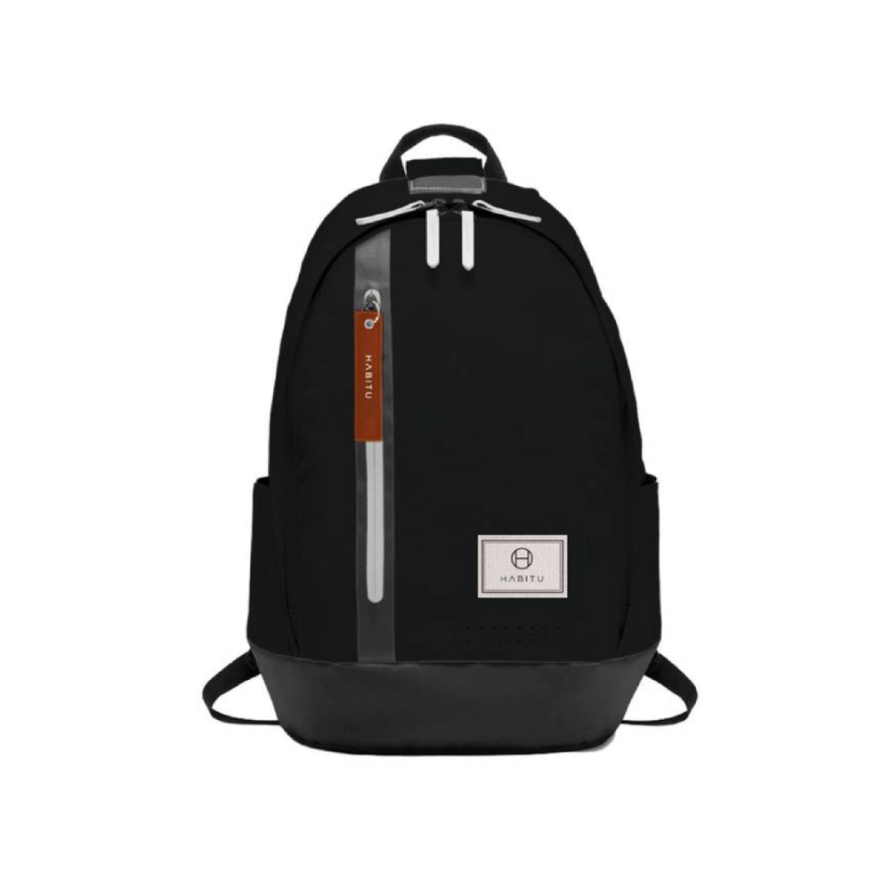 Habitu Hbbk Polyster Backpack 15.6-Inch Vertical Black, XXX-HBBK