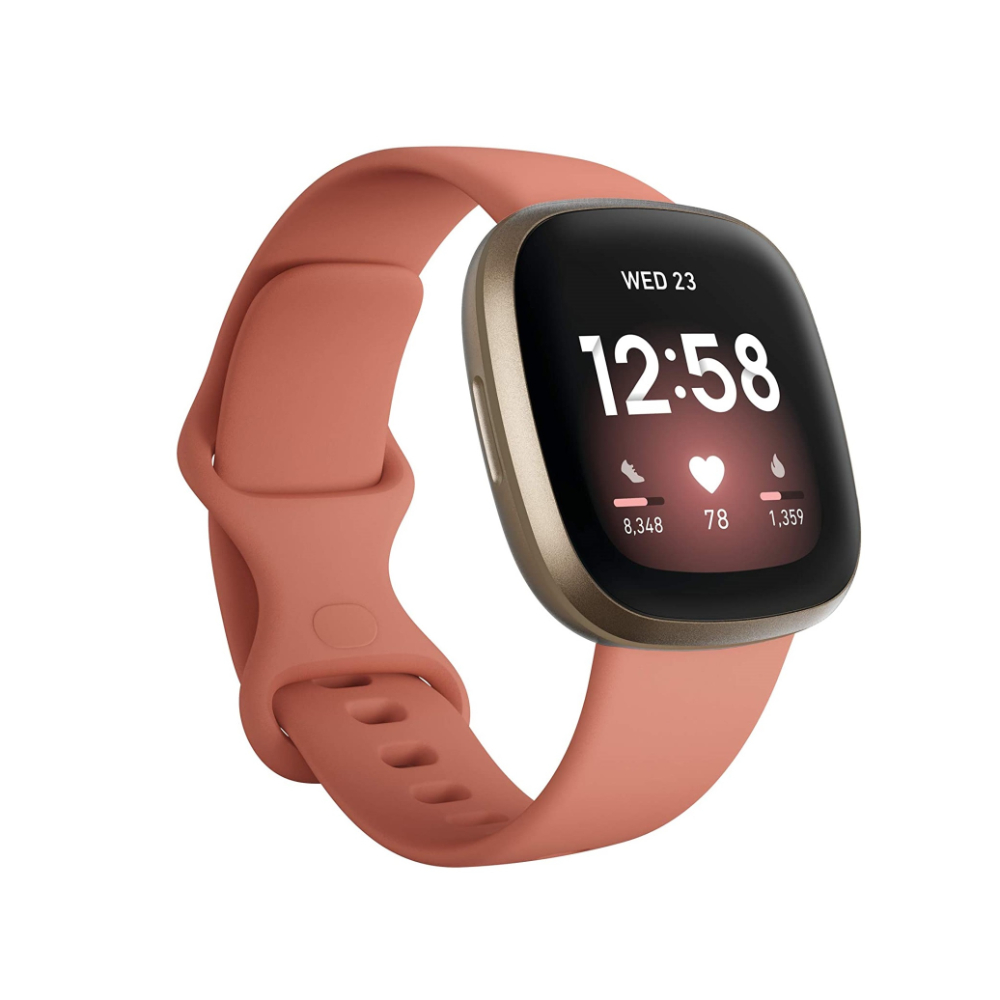 Fitbit Versa 3 Pink Clay-Soft Gold, FB511GLPK