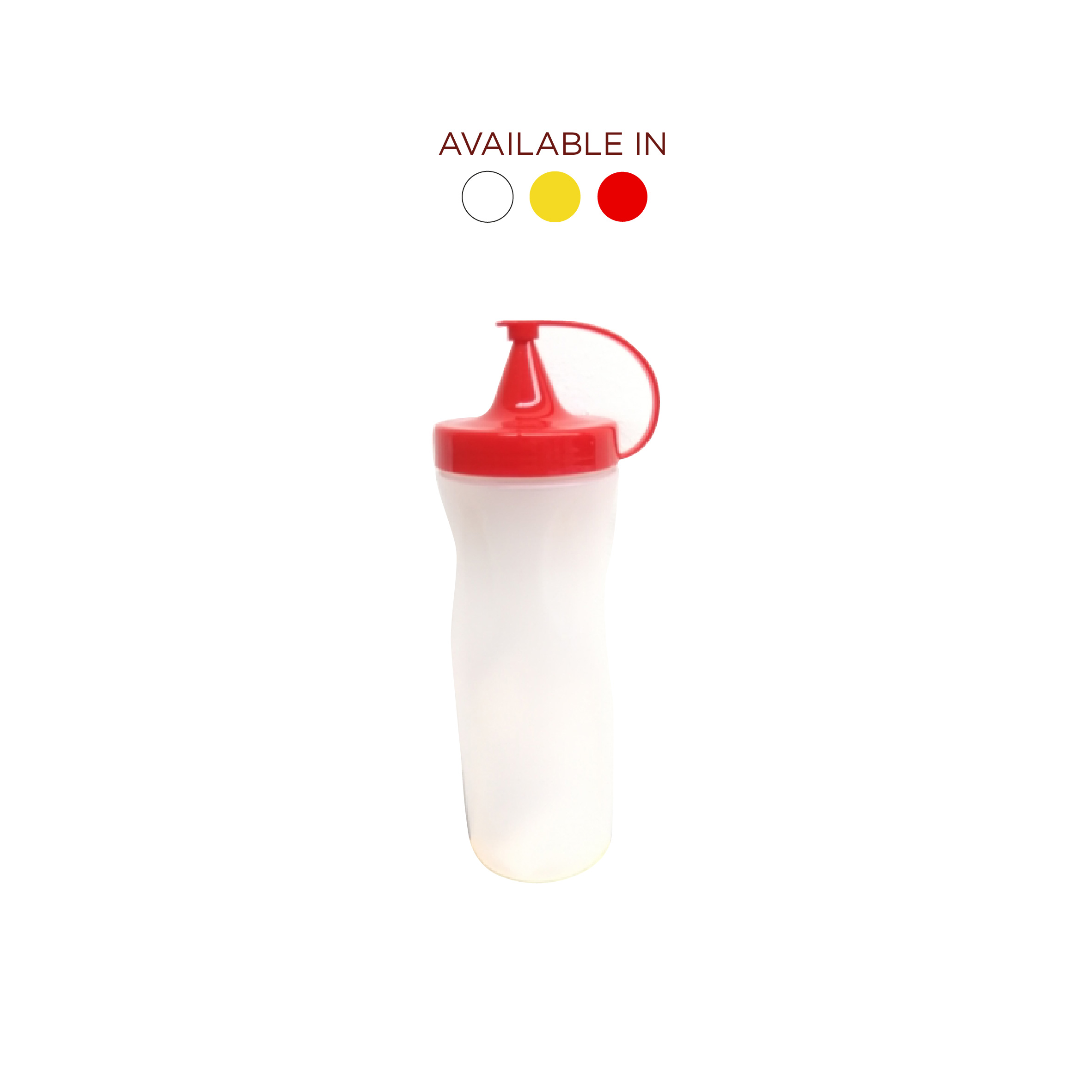 Sunplast Sauce Bottle 400ML (Available in White / Yellow / Red), SC-303
