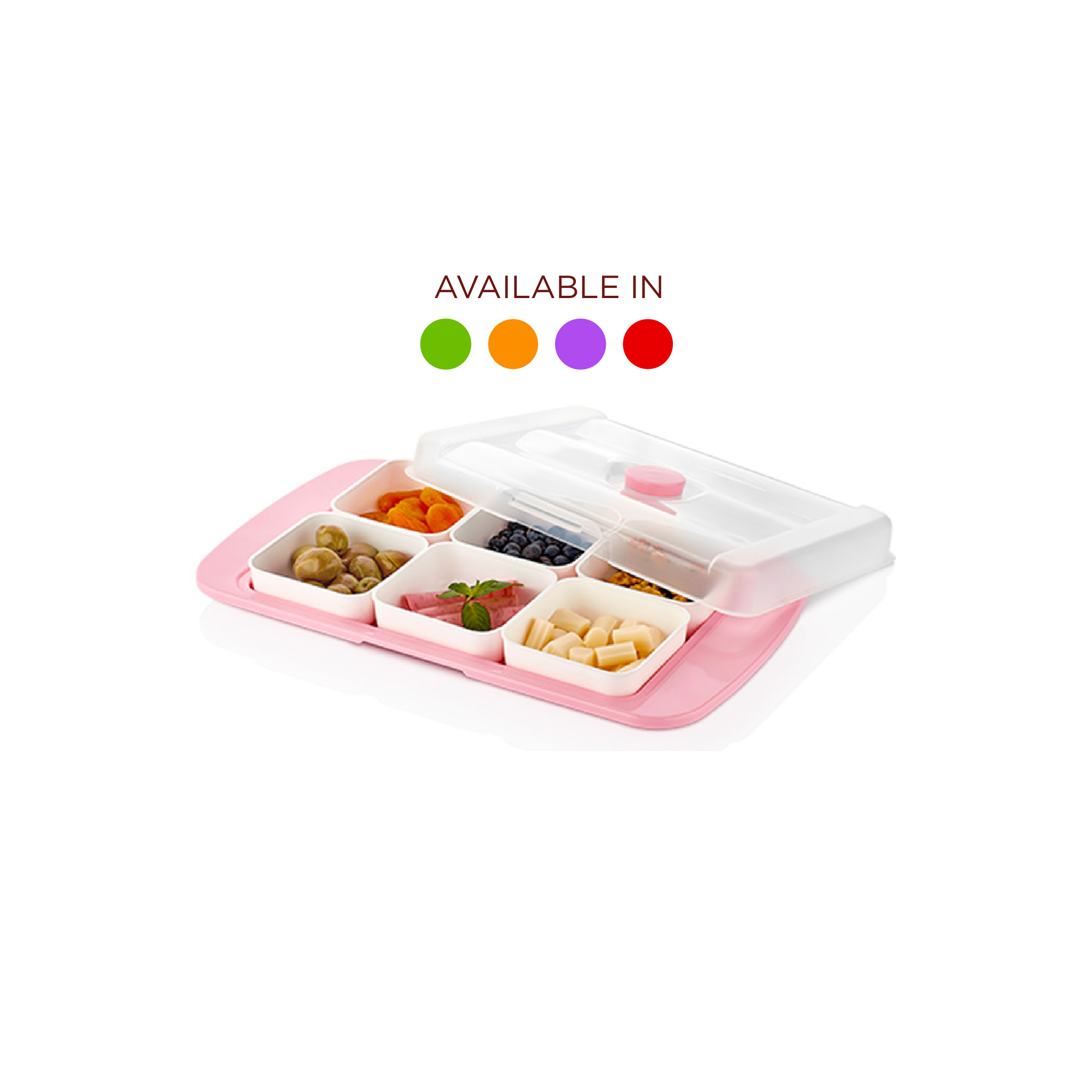 Urve Rectangular Breakfast Set (Available in Green / Orange / Violet / Red), UR-3305