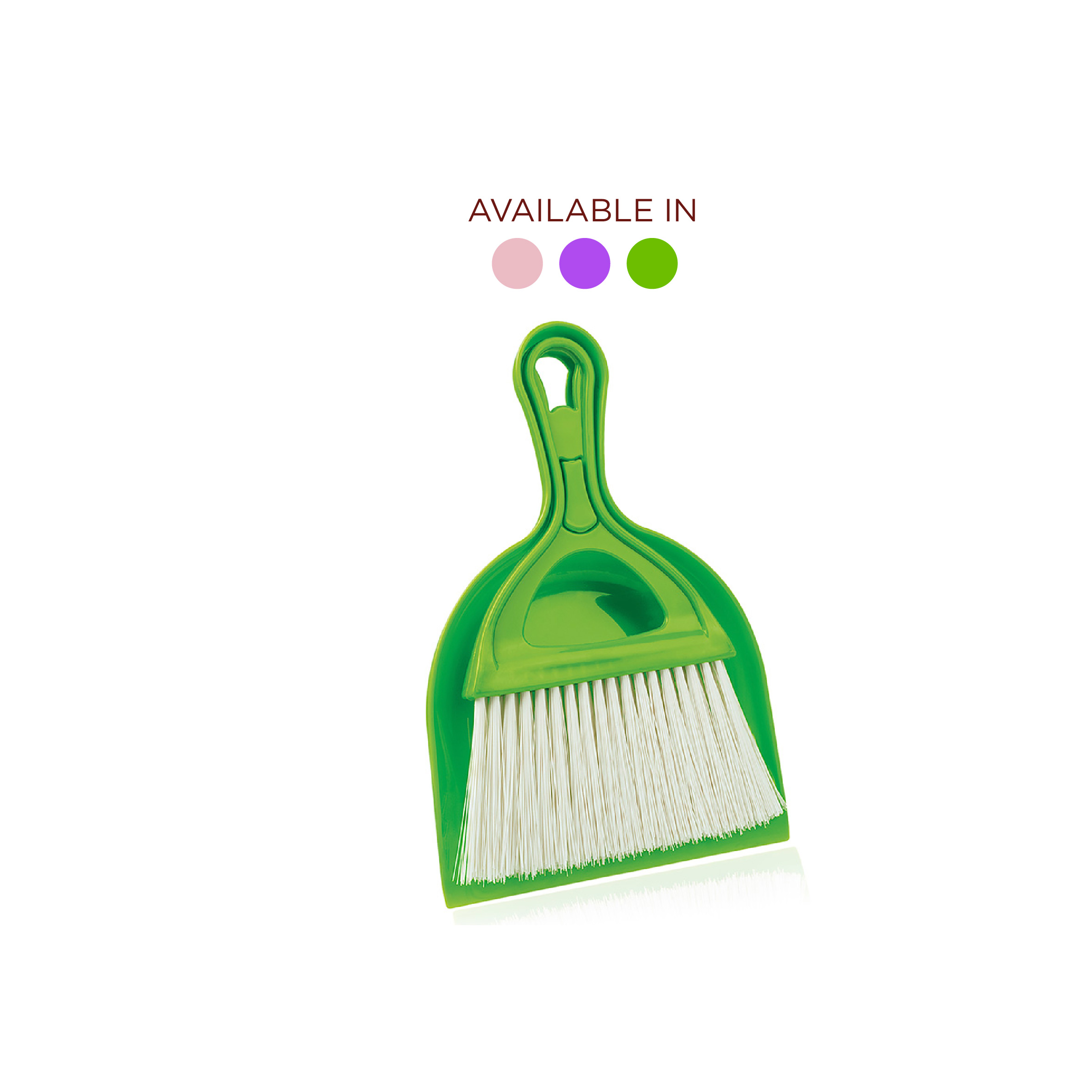 Urve Hamarat Brush With Dustpan (Available in Pink / Violet / Green), UR-3017