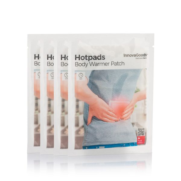 InnovaGoods Adhesive Body Heat Patches Hotpads (Pack Of 4), V0103072