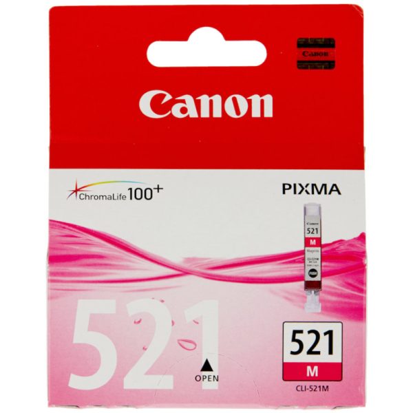 Canon Magneta Ink Tank (Inkjet), CLI-521M