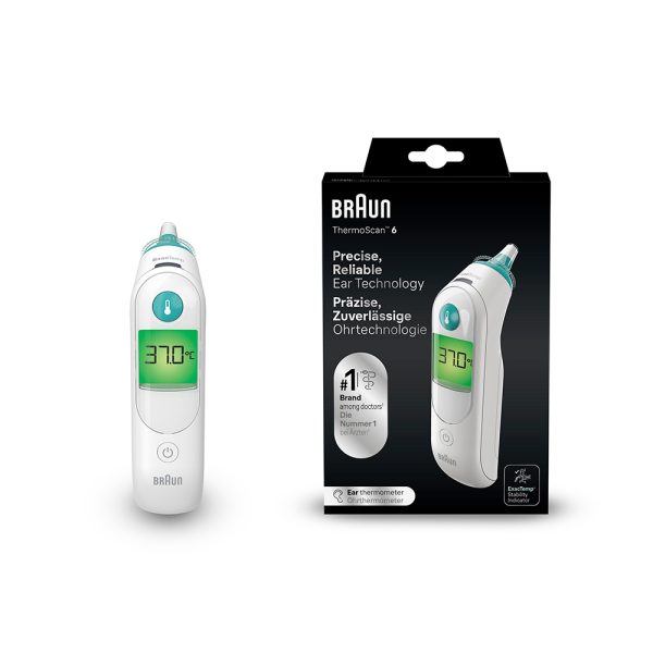 Braun Thermoscan Ear Thermometer With Fever Insight, IRT6515MNLA