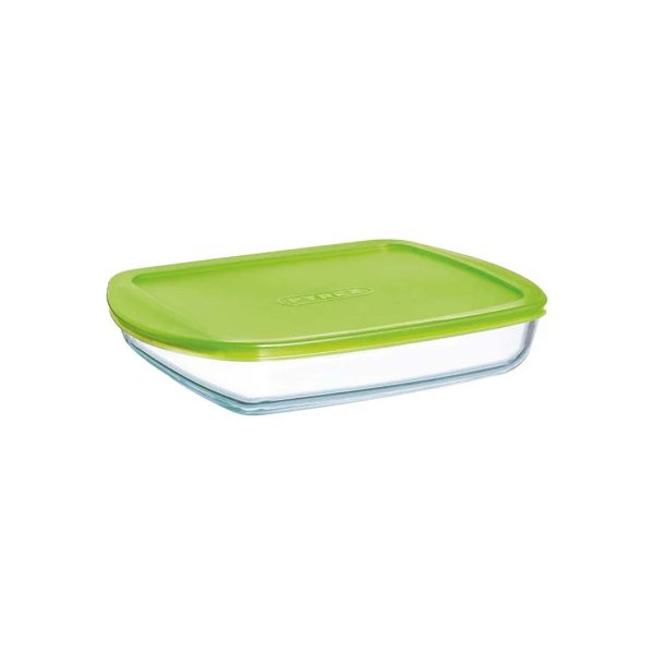 Pyrex Cook & Store Rectangular Dish + LID, 4.9L, 40x27cm, 240P002