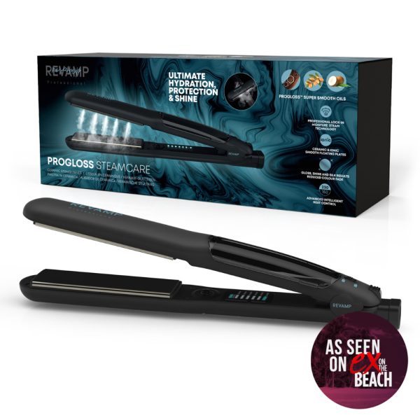 Revamp Progloss Steamcare Ceramic Hair Straightener, ST-1600