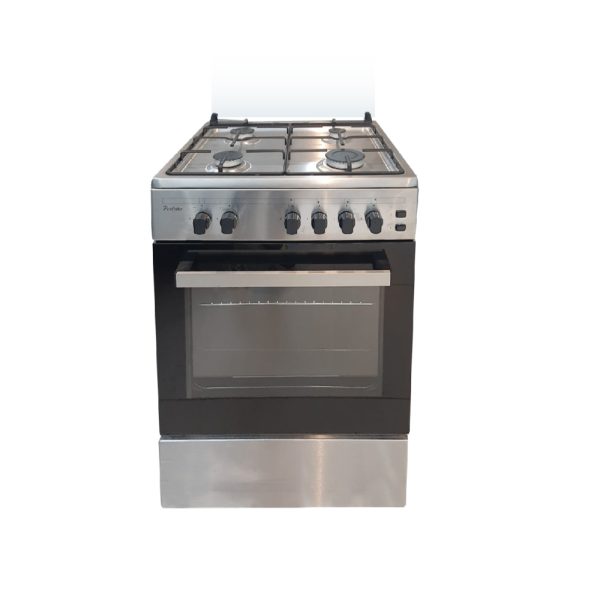 Perfetto 60cm Cooker, 4 Burners, Ignition, Inox, PER60SS